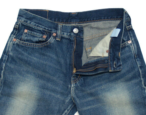 DEEP BLUE 12.5 oz sweet weave denim boyfriend ankle length jeans blue ladies [73388] Okayama Kurashiki Kojima jeans brand 