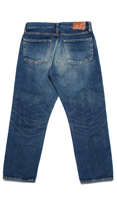DEEP BLUE (deep blue) 12.5 ounce sweet weave denim boyfriend ankle length jeans blue ladies [73388] Okayama Kurashiki Kojima jeans brand 