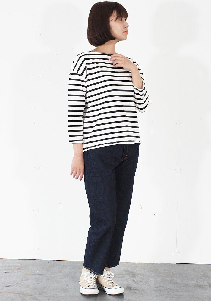 DEEP BLUE (deep blue) 12.5 oz sweet weave denim boyfriend denim ankle length one wash [73388OW] Okayama Kurashiki Kojima jeans brand 