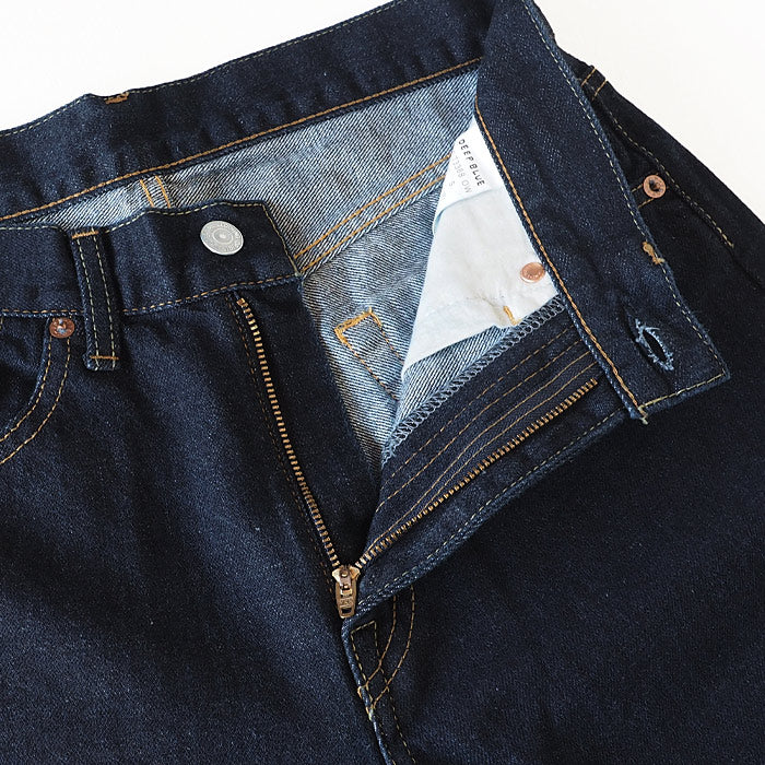 DEEP BLUE (deep blue) 12.5 oz sweet weave denim boyfriend denim ankle length one wash [73388OW] Okayama Kurashiki Kojima jeans brand 