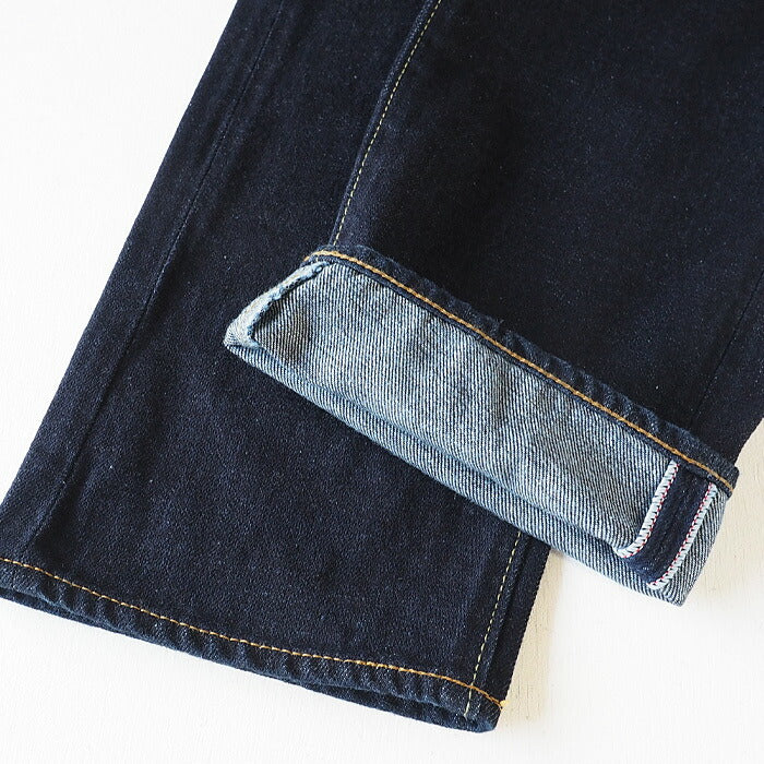 DEEP BLUE (deep blue) 12.5 oz sweet weave denim boyfriend denim ankle length one wash [73388OW] Okayama Kurashiki Kojima jeans brand 