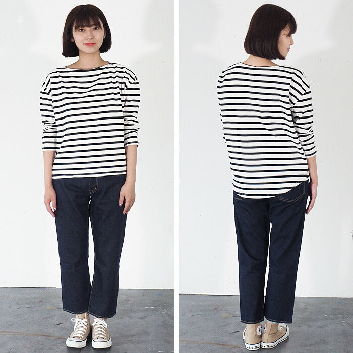 DEEP BLUE (deep blue) 12.5 oz sweet weave denim boyfriend denim ankle length one wash [73388OW] Okayama Kurashiki Kojima jeans brand 