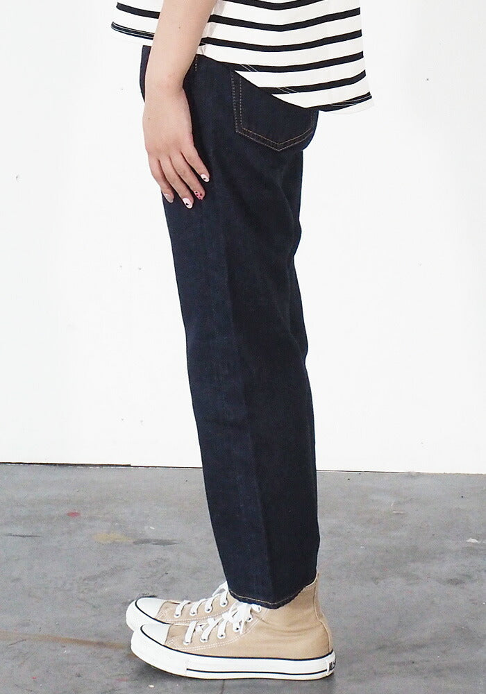 DEEP BLUE (deep blue) 12.5 oz sweet weave denim boyfriend denim ankle length one wash [73388OW] Okayama Kurashiki Kojima jeans brand 