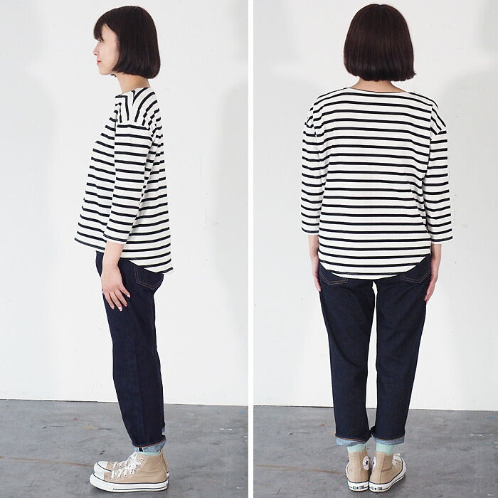 DEEP BLUE (deep blue) 12.5 oz sweet weave denim boyfriend denim ankle length one wash [73388OW] Okayama Kurashiki Kojima jeans brand 