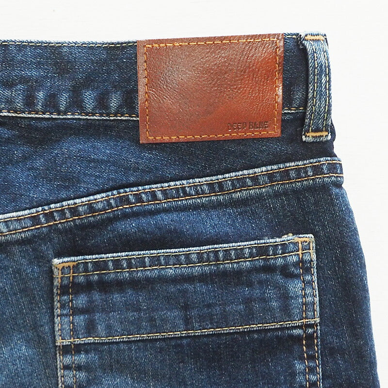 DEEP BLUE 10oz Stretch Denim Ankle Length Tapered Boyfriend Pants Blue [73966-1] Okayama Kurashiki Kojima Jeans Brand 