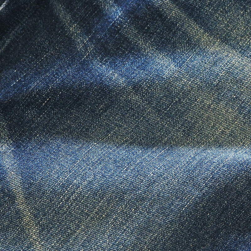 DEEP BLUE 10oz Stretch Denim Ankle Length Tapered Boyfriend Pants Blue [73966-1] Okayama Kurashiki Kojima Jeans Brand 