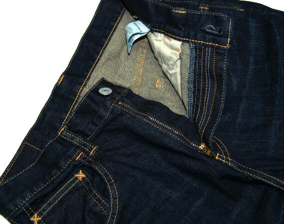 DEEP BLUE 10oz Stretch Denim Ankle Length Tapered Boyfriend Jeans 深藍色 [73966-2] Okayama Kurashiki Kojima Jeans Brand 