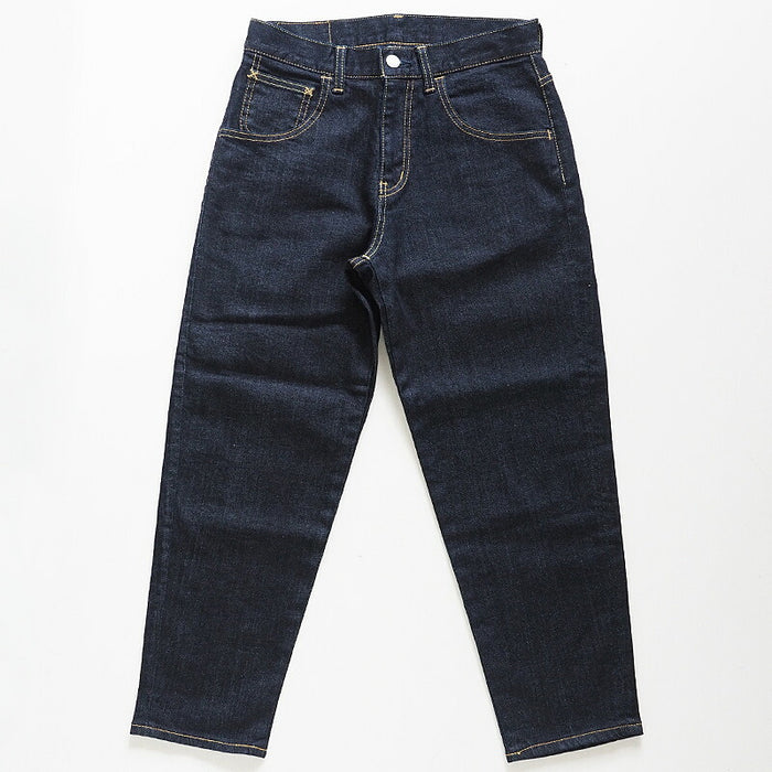 深藍色 10oz 彈力牛仔布踝長錐形男友褲 一洗 [73966-OW] Okayama Kurashiki Kojima Jeans Brand 
