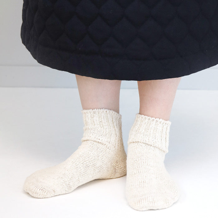 [3 colors] ORGANIC GARDEN Gara-spun ankle-length socks for men and women [8-0001] Ankle-length socks 