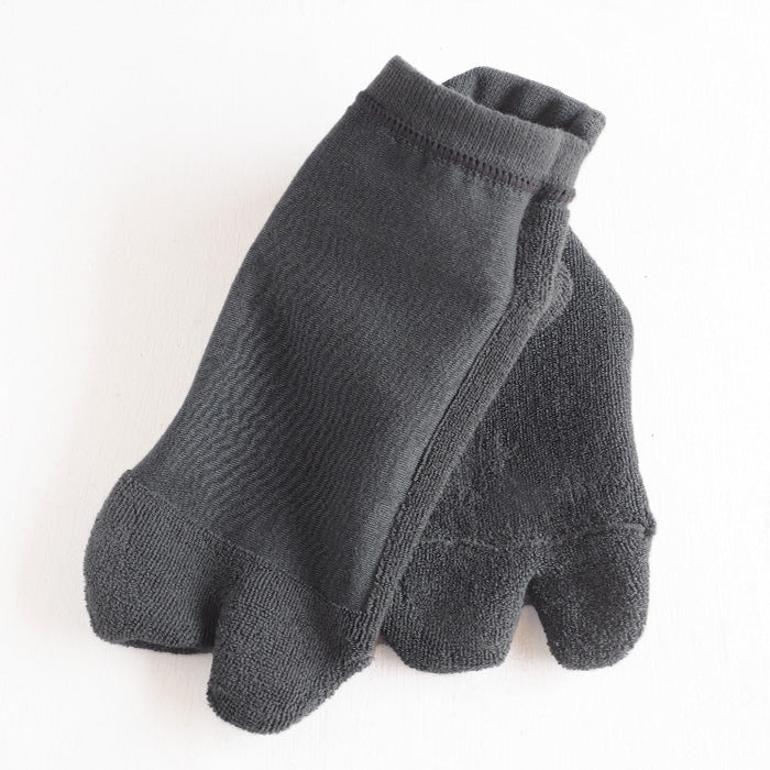 ORGANIC GARDEN quintuple dyed tabi type pile socks ankle length men's women's unisex [8-8283]