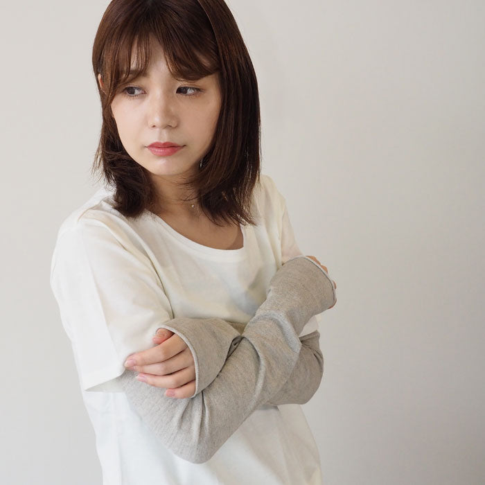 ORGANIC GARDEN Non-Constricting Arm Covers, Organic Garden UV Care, 100% Organic Cotton, Women's [8-0802-79]