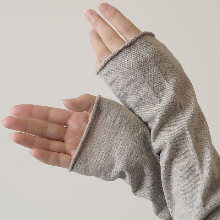 ORGANIC GARDEN Non-Constricting Arm Covers, Organic Garden UV Care, 100% Organic Cotton, Women's [8-0802-79]