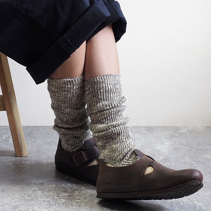 [2 colors] ORGANIC GARDEN 100% organic cotton heel warmers for women [8-0810-79]