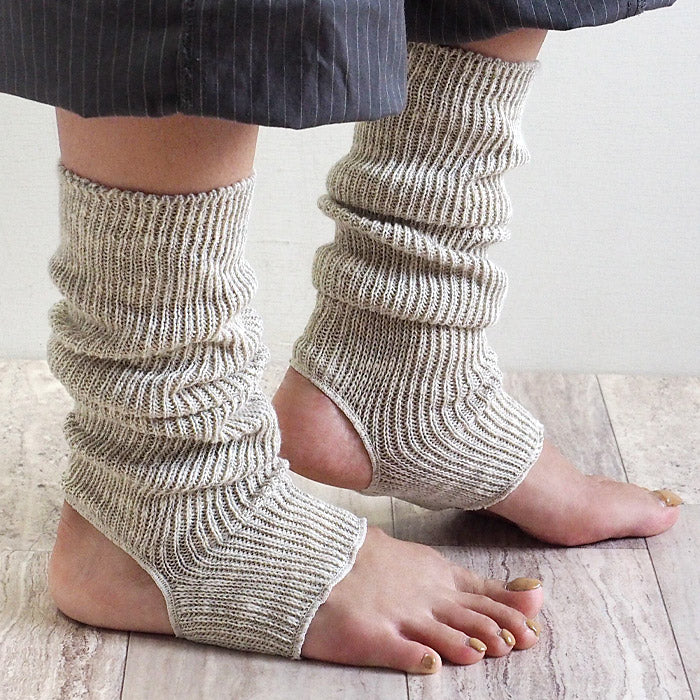 [2 colors] ORGANIC GARDEN 100% organic cotton heel warmers for women [8-0810-79]