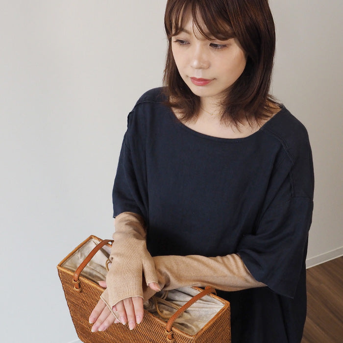 ORGANIC GARDEN UV Care Arm Covers Organic Garden 100% Organic Cotton Women's [8-0805-79]