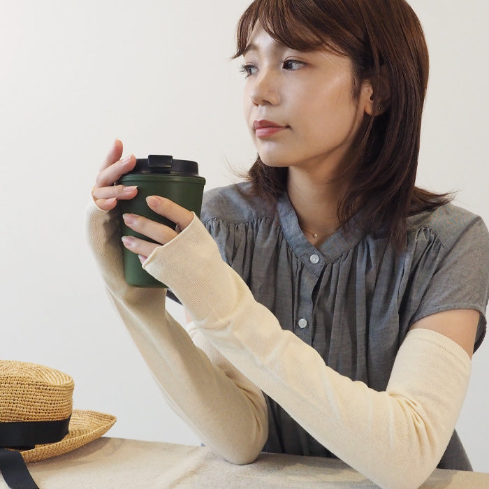 ORGANIC GARDEN UV Care Arm Covers Organic Garden 100% Organic Cotton Women's [8-0805-79]