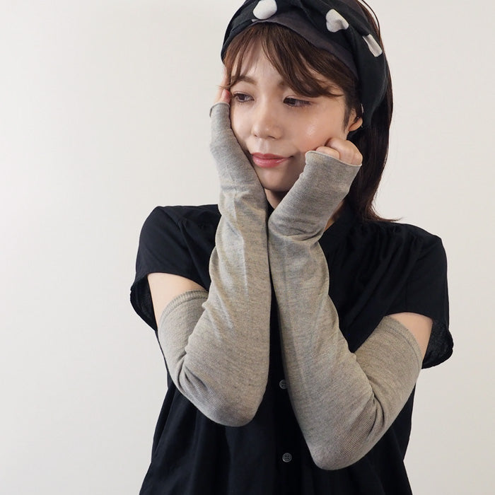 ORGANIC GARDEN UV Care Arm Covers Organic Garden 100% Organic Cotton Women's [8-0805-79]