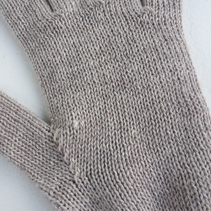 ORGANIC GARDEN(オーガニックガーデン) ヤクウール×スーピマコットン ロング手袋 モクグレー レディース [8-0912-73]