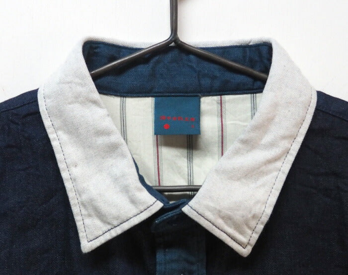 [30% OFF Sale] Bitsuchu Kurashiki Koubou Crazy Pattern Cleric Shirt One Wash Men's [93233-OW] 