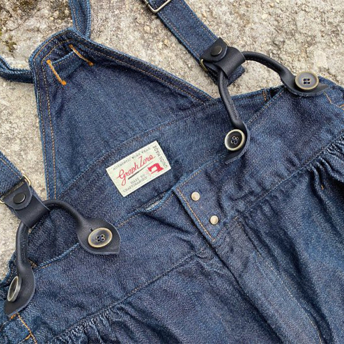 graphzero Clown Pants Indigo Selvage Ladies Free Size [La-PEPT-0502]