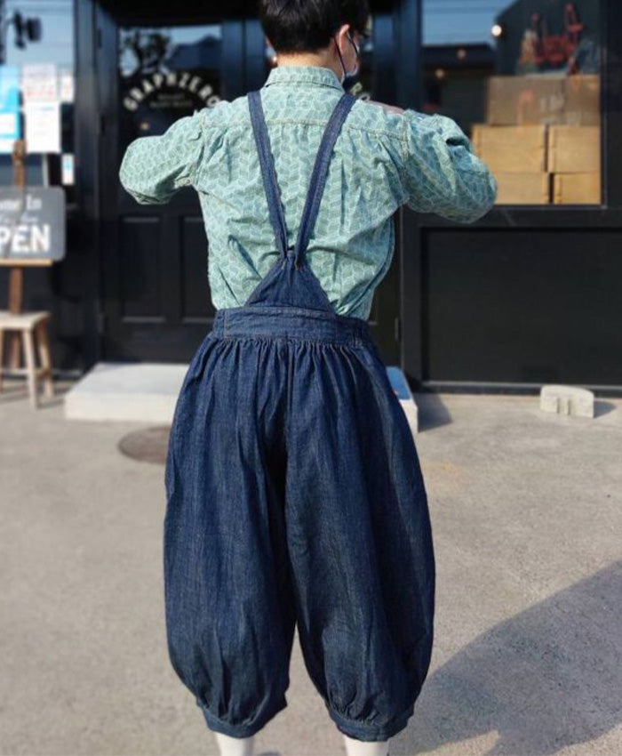 graphzero Clown Pants Indigo Selvage Ladies Free Size [La-PEPT-0502]