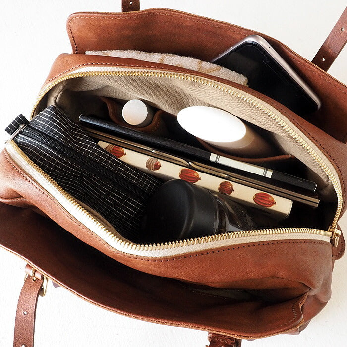 ANNAK Boston bag S size Tochigi leather Washed leather Beige [AK14TA-A0002-BEG] 