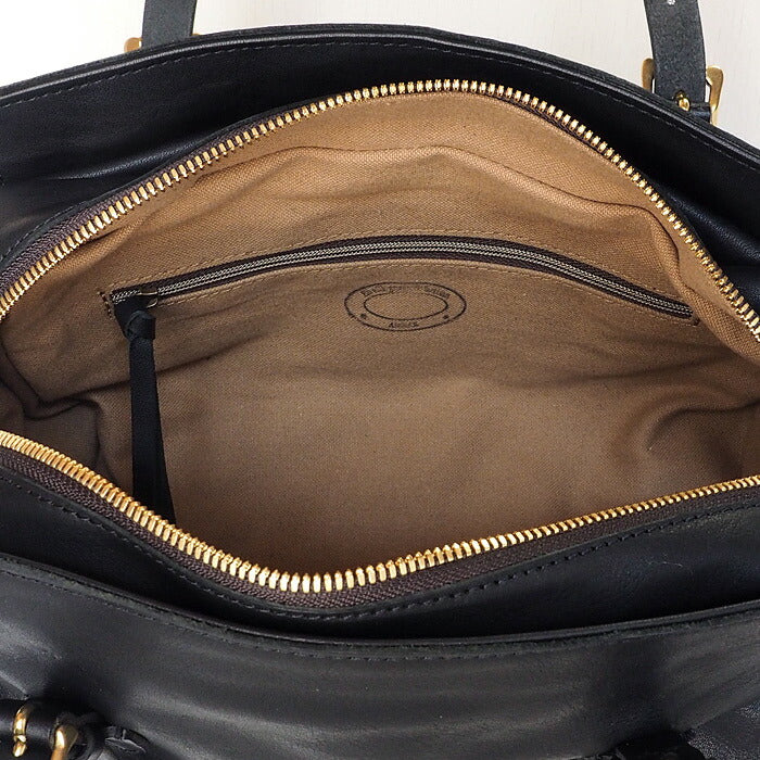 ANNAK Boston bag S size Tochigi leather Washed leather Black [AK14TA-A0002-BLK] 