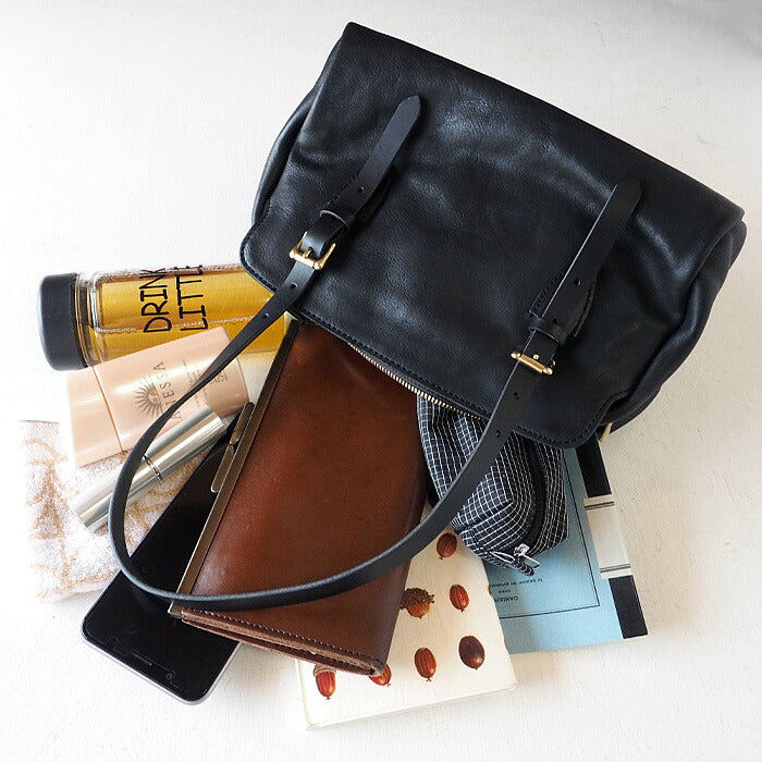 ANNAK Boston bag S size Tochigi leather Washed leather Black [AK14TA-A0002-BLK] 