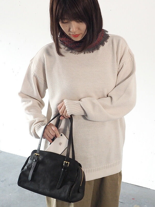 ANNAK Boston bag S size Tochigi leather Washed leather Black [AK14TA-A0002-BLK] 