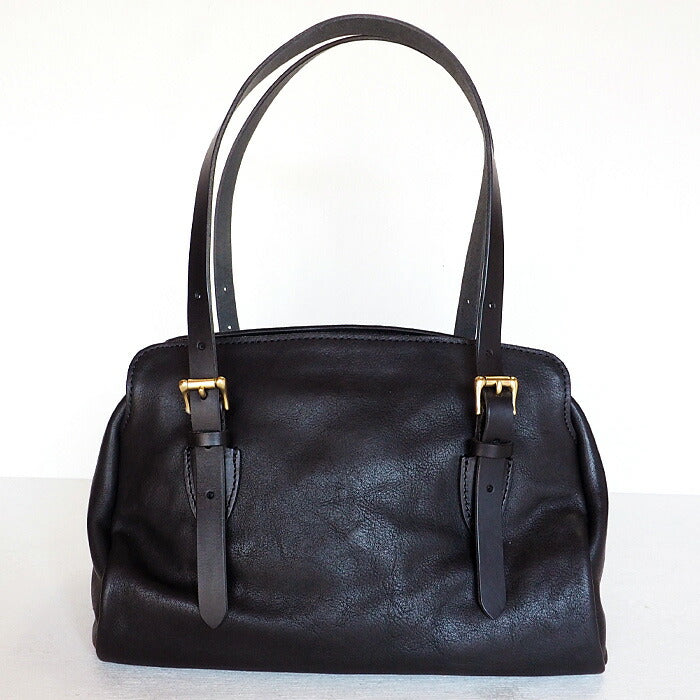 ANNAK Boston bag S size Tochigi leather Washed leather Black [AK14TA-A0002-BLK] 