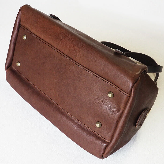 ANNAK Boston bag S size Tochigi leather Washed leather Dark brown [AK14TA-A0002-DBR] 