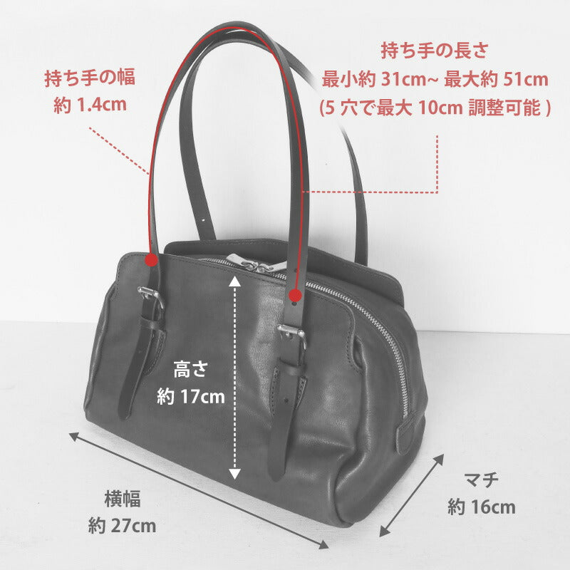 ANNAK Boston bag S size Tochigi leather Washed leather Green [AK14TA-A0002-GRN] 