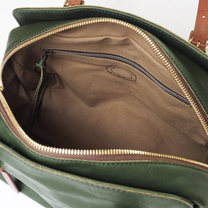 ANNAK Boston bag S size Tochigi leather Washed leather Green [AK14TA-A0002-GRN] 
