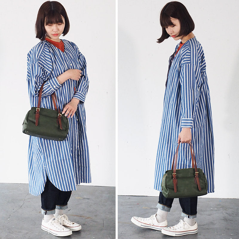 ANNAK Boston bag S size Tochigi leather Washed leather Green [AK14TA-A0002-GRN] 