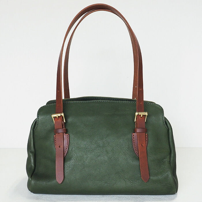 ANNAK Boston bag S size Tochigi leather Washed leather Green [AK14TA-A0002-GRN] 