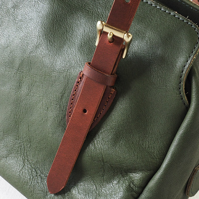 ANNAK Boston bag S size Tochigi leather Washed leather Green [AK14TA-A0002-GRN] 