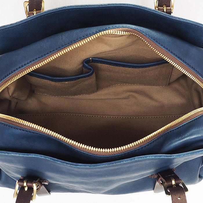 ANNAK Boston bag S size Tochigi leather Washed leather Navy [AK14TA-A0002-NVY] 