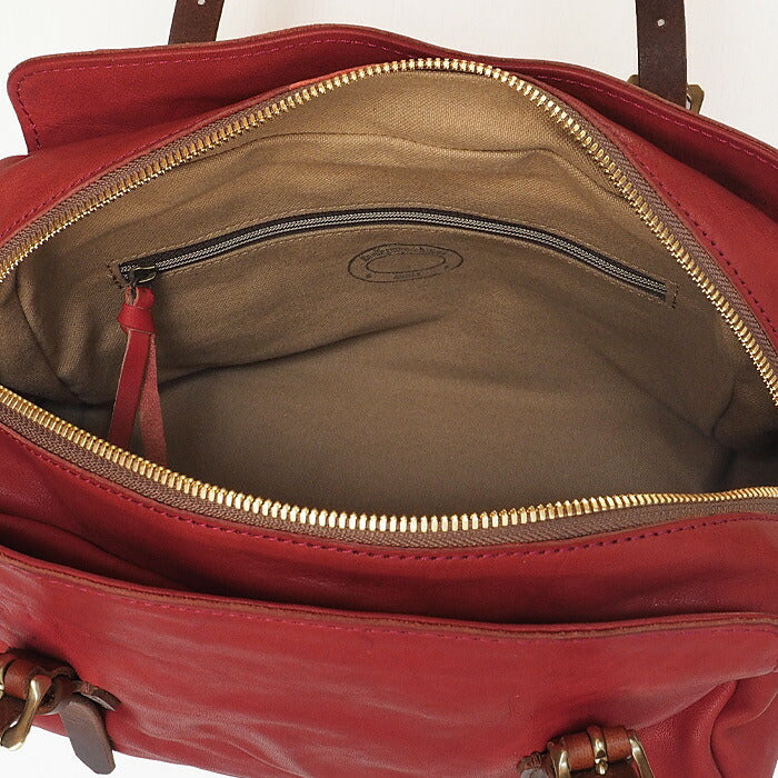 ANNAK Boston bag S size Tochigi leather Washed leather Red [AK14TA-A0002-RED] 