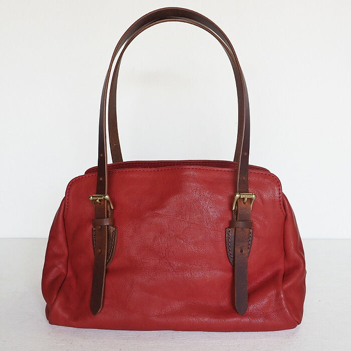 ANNAK Boston bag S size Tochigi leather Washed leather Red [AK14TA-A0002-RED] 