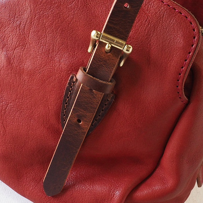 ANNAK Boston bag S size Tochigi leather Washed leather Red [AK14TA-A0002-RED] 