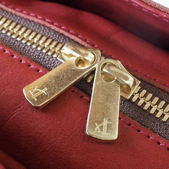 ANNAK Boston bag S size Tochigi leather Washed leather Red [AK14TA-A0002-RED] 