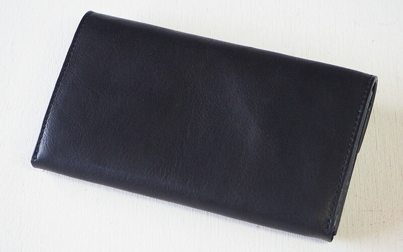 ANNAK（アナック） 栃木レザー ギャルソンロングウォレット ブラック [AK14TA-B0039-BLK]