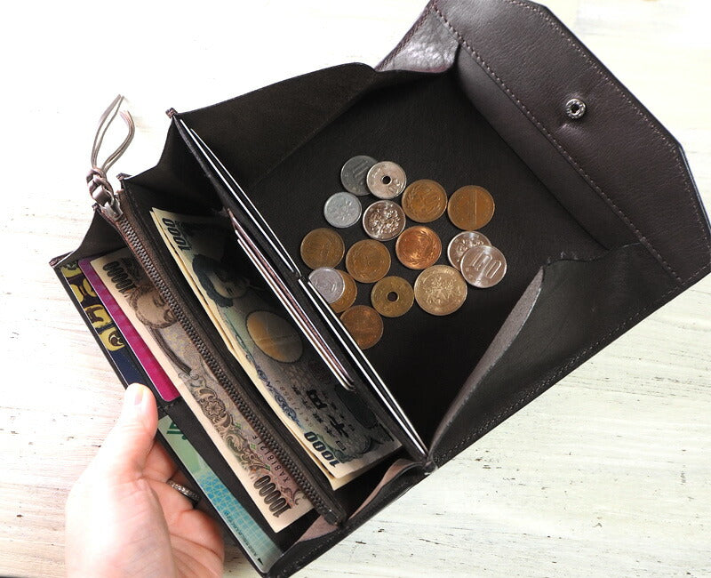 ANNAK（アナック） 栃木レザー ギャルソンロングウォレット ブラック [AK14TA-B0039-BLK]