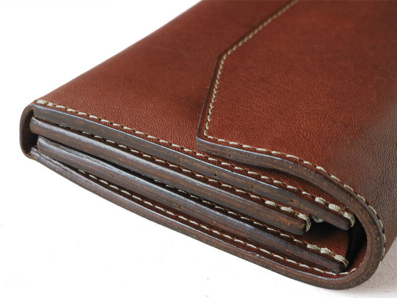 ANNAK（アナック） 栃木レザー ギャルソンロングウォレット ブラウン [AK14TA-B0039-BRN]