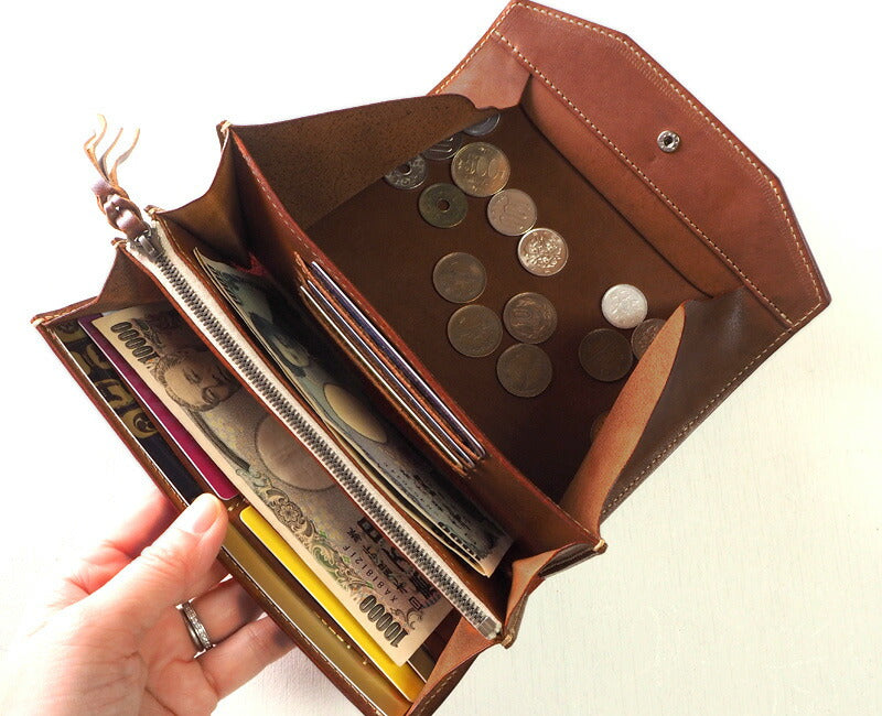 ANNAK（アナック） 栃木レザー ギャルソンロングウォレット ブラウン [AK14TA-B0039-BRN]