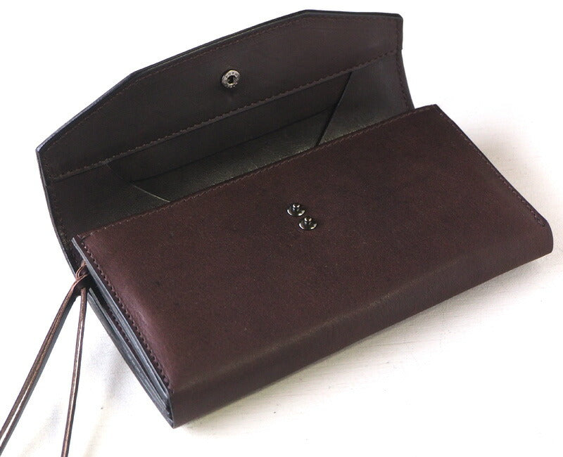 ANNAK（アナック） 栃木レザー ギャルソンロングウォレット ダークブラウン [AK14TA-B0039-DBR]