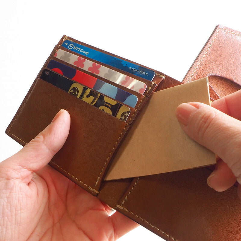 ANNAK Tochigi Leather Compact Bifold Garson 錢包 All Leather 米色 [AK16TA-B0054-BEG] 