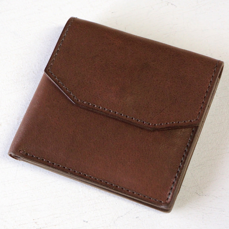 ANNAK Tochigi Leather Compact Bifold Garson Wallet All Leather Brown [AK16TA-B0054-BR] 