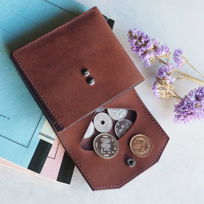 ANNAK Tochigi Leather Compact Bifold Garson Wallet All Leather Brown [AK16TA-B0054-BR] 