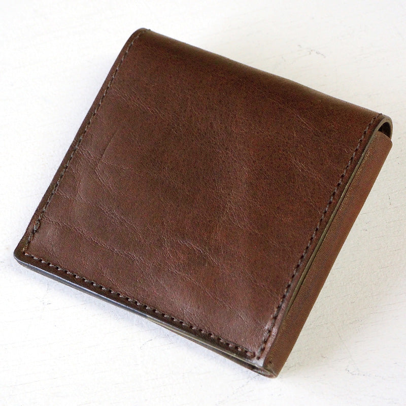 ANNAK Tochigi Leather Compact Bifold Garson Wallet All Leather Brown [AK16TA-B0054-BR] 